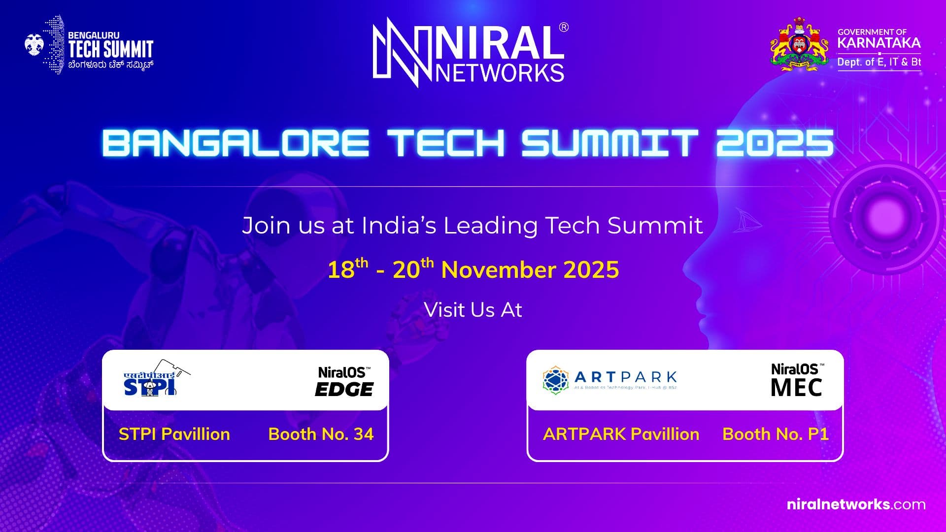 Niral Networks Showcases Edge AI Innovation at Bengaluru Tech Summit 2025
