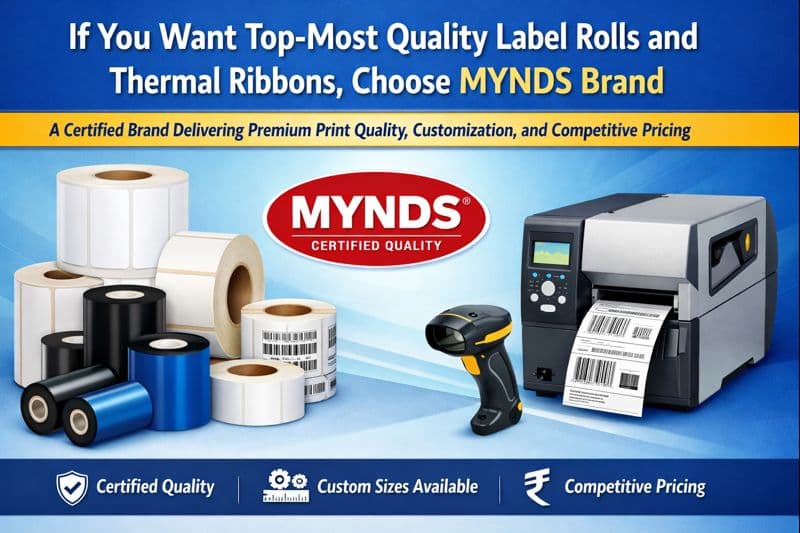 If You Want Top-Most Quality Label Rolls and Thermal Ribbons, Choose MYNDS Brand