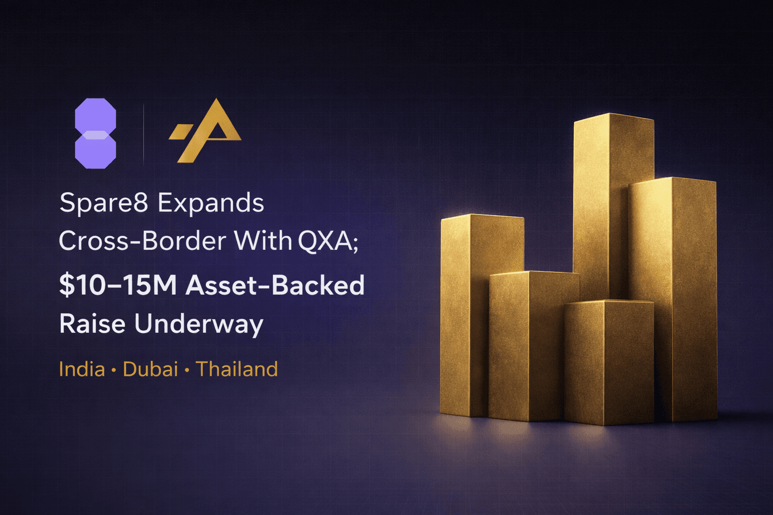 Spare8 Expands Cross-Border With QXA; $10–15M Asset-Backed Raise Underway