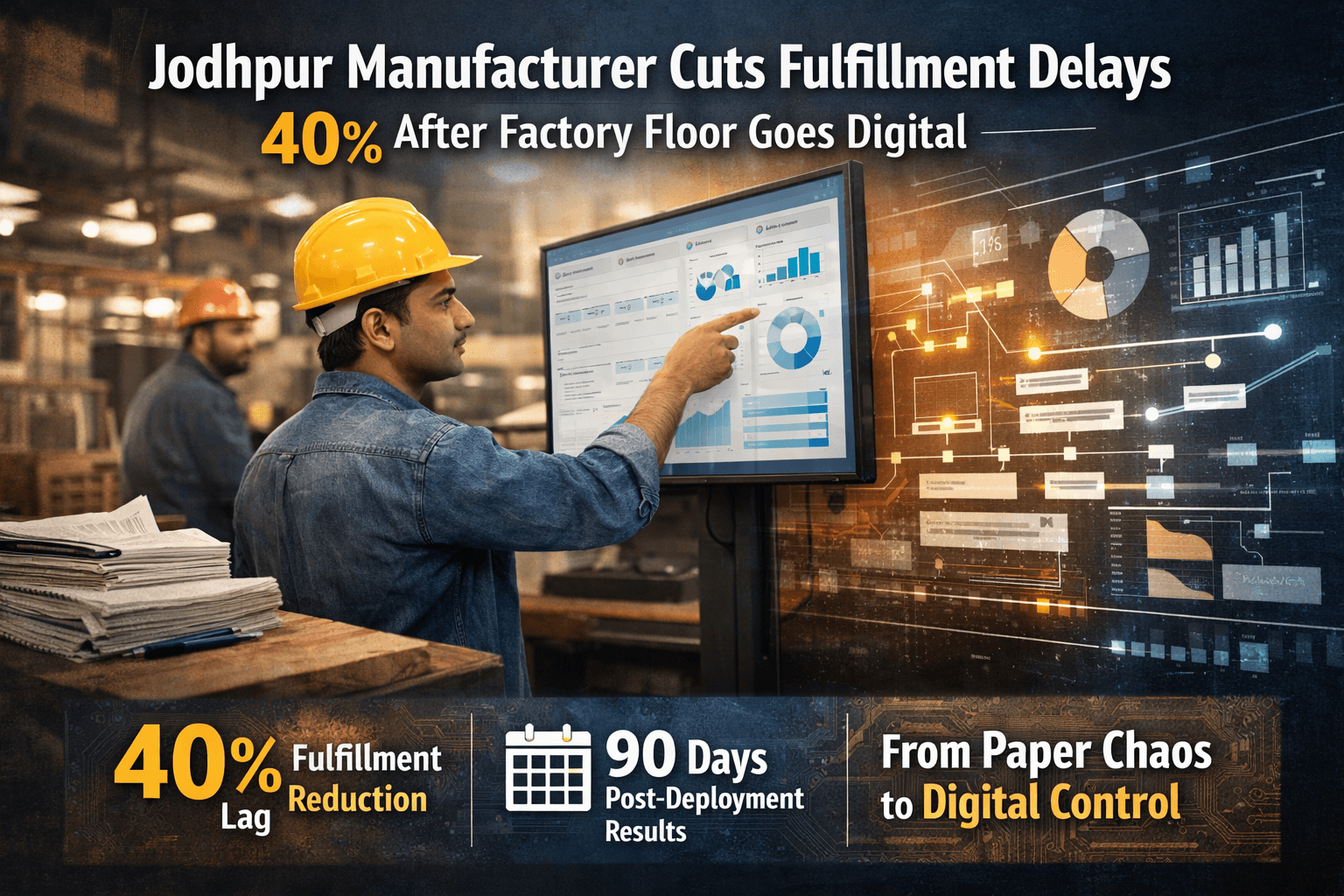 Jodhpur Manufacturer Cuts Fulfillment Delays 40% After Factory Floor Goes Digital