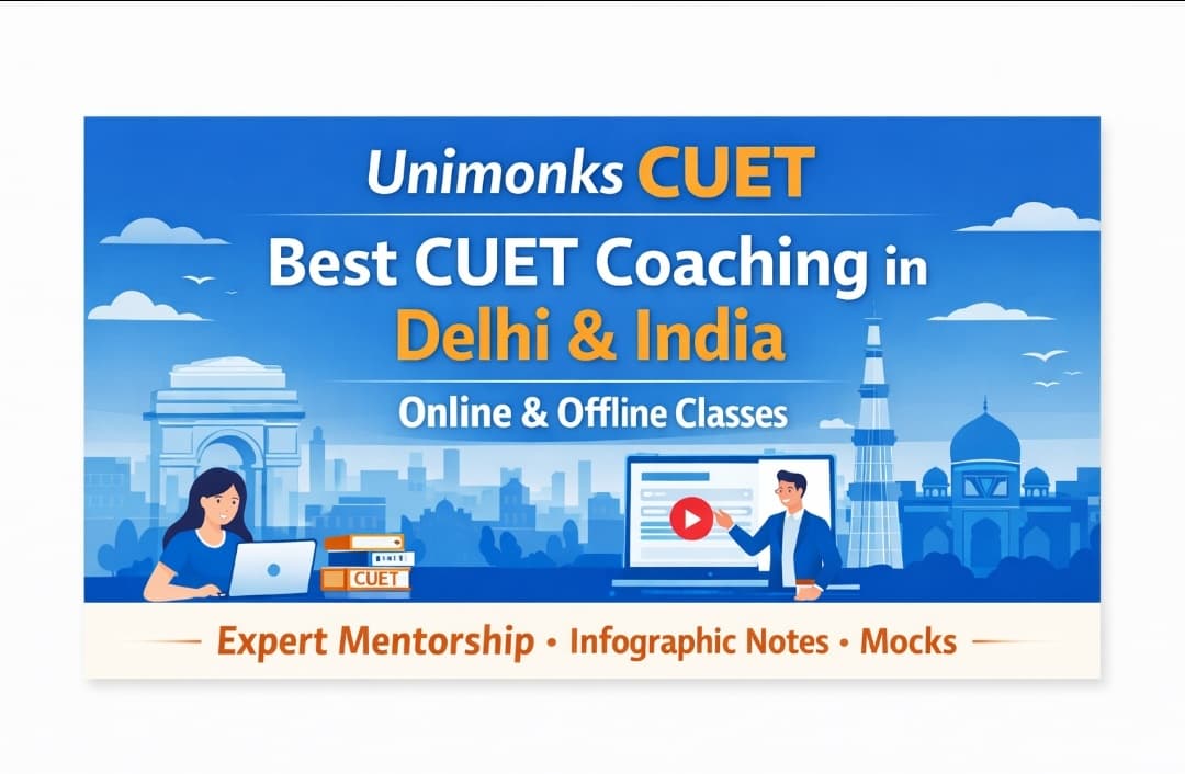 Unimonks Emerges as one of the best Coaching for CUET, Highly illustrated Notes Launched