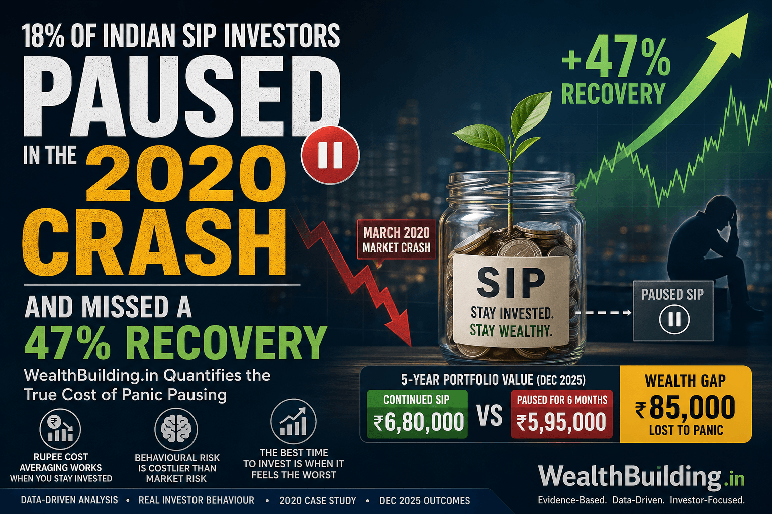 18% of Indian SIP Investors Paused in 2020 Crash - Shocking Story