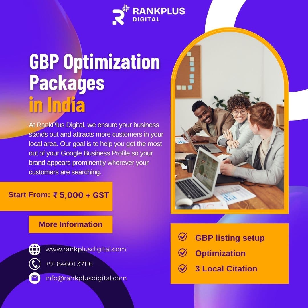 GBP Optimization Packages in India to Support Local Business Visibility