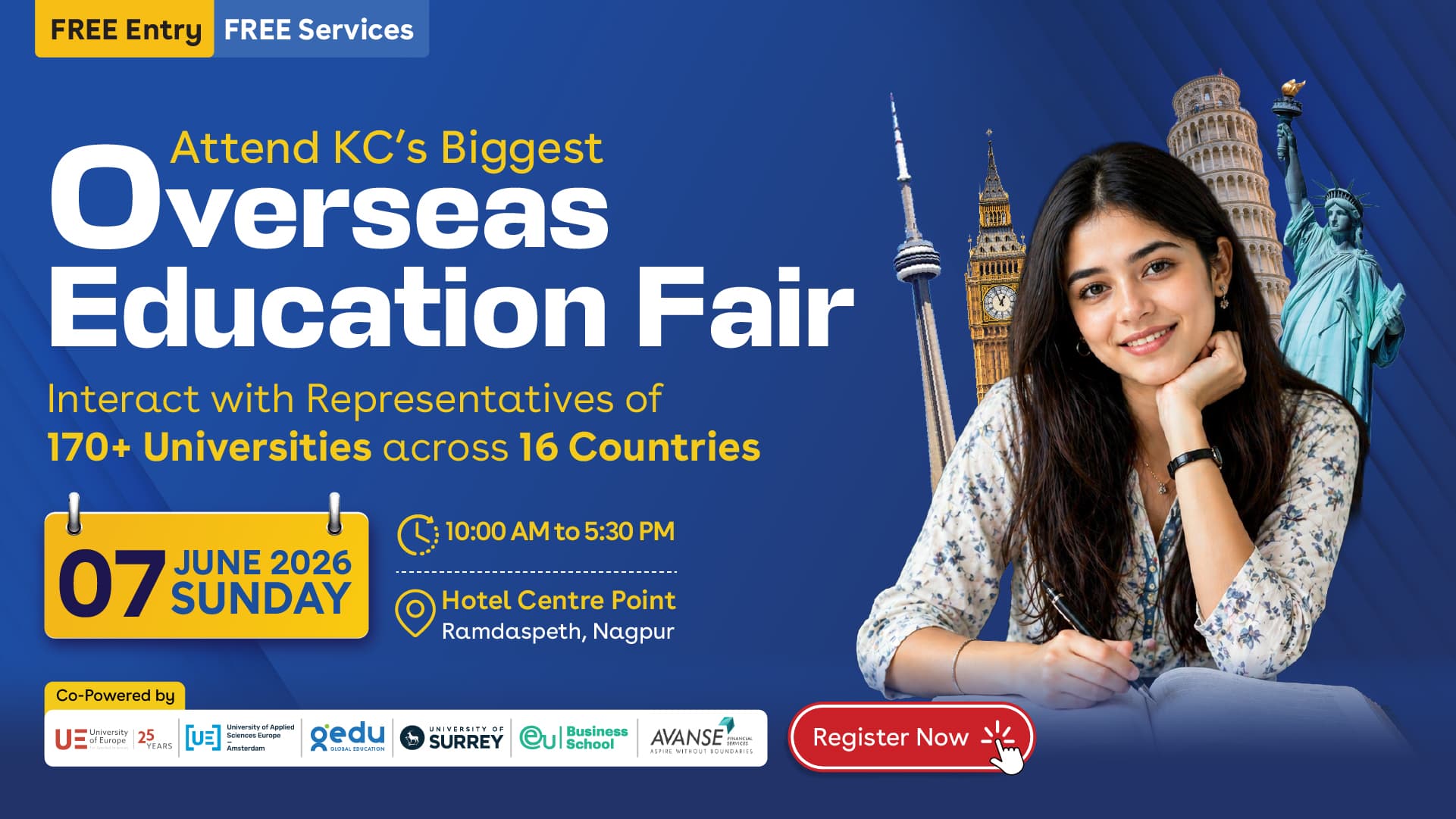 KC Overseas Education Set to Host a Mega Overseas Education Fair in Nagpur - June 07, 2026