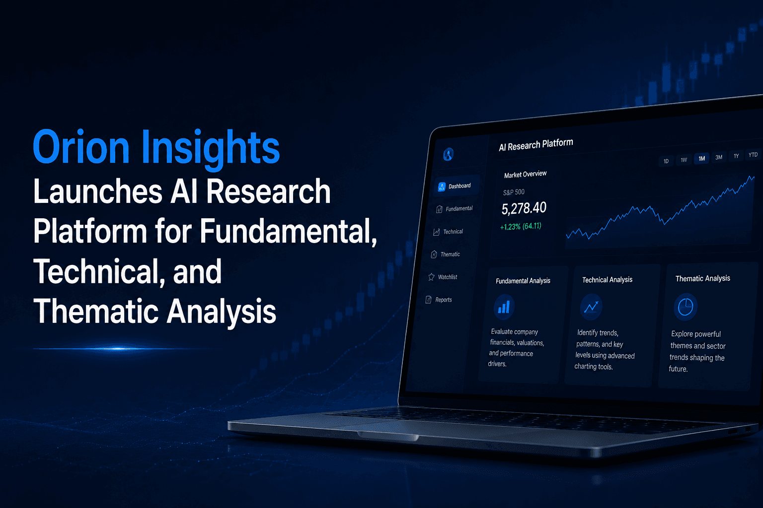 Orion Insights Launches AI Research Platform for Fundamental, Technical, and Thematic Analysis